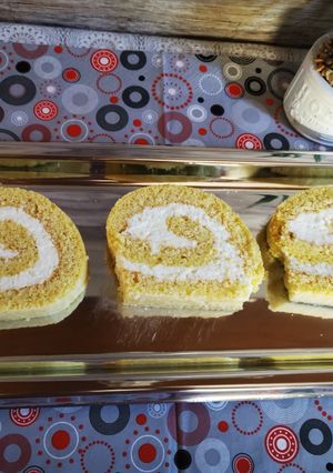 Piskótatekercs Gluténmentes, cukormentes, IR barát recept fotója