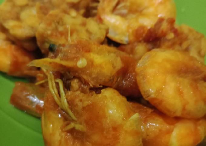 Balado udang tempe