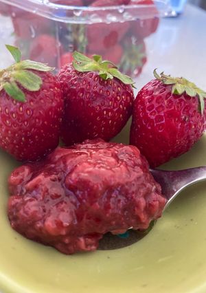 صورة لوصفة مربى الفراولة 🍓 على طريقتي (سهلة وسريعة)