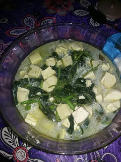Foto resep Sayur bobor bayam + tahu