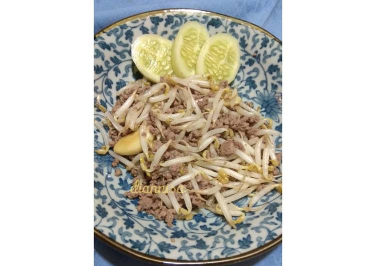 Tumis daging tauge spesial