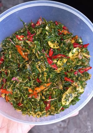 Foto resep Daun singkong krispi