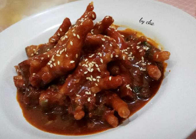 Resep Spicy Korean Chicken Feet 🔥 oleh Eka Kusuma - Cookpad