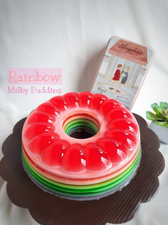 Foto resep Rainbow Milky Pudding