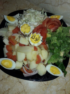 صورة لوصفة سلطة خضار مشكلة