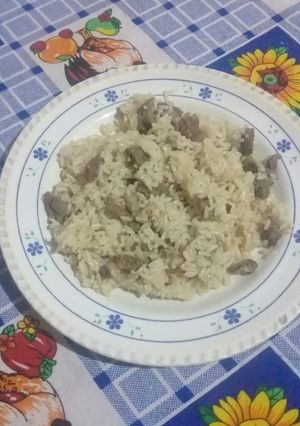 Una foto de Guiso de arroz súper express