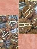 Pepas de harina de lenteja y chocolate