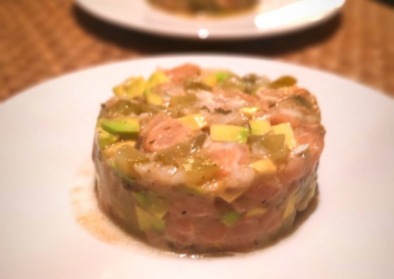 Tartar de salmón y aguacate