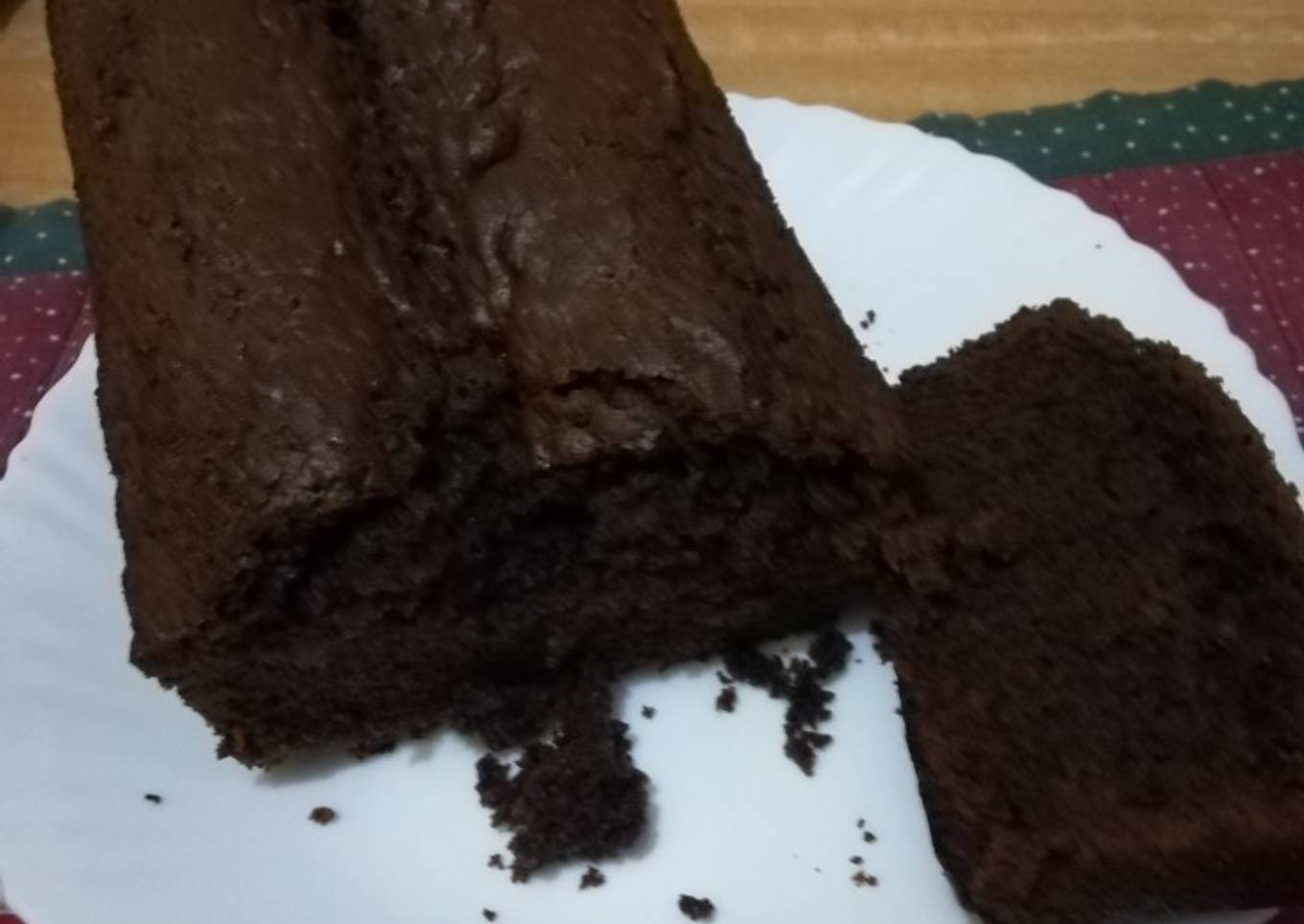 Eggless chocolate-mint cake