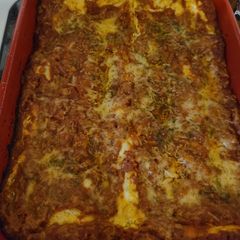Goat cheese turkey lasagna A picture of Goat cheese turkey lasagna.