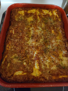 A picture of Goat cheese turkey lasagna.