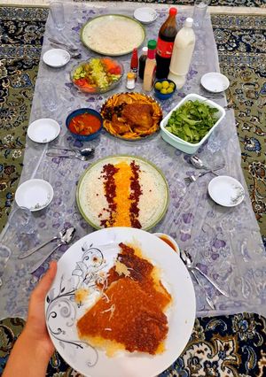 عکسی از دستور اینم از ناهار من: مرغ شکم پر مجلسی