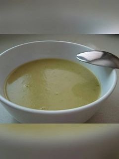 Una foto de Crema de espárragos