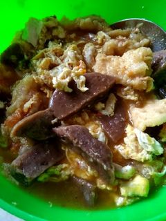 Foto resep Seblak baso ikan tahu kering telur