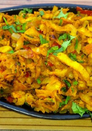 A picture of Roti Masala Poha.