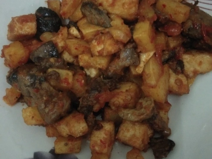 Langkah Gampang Membuat Resep Sambal Goreng Kentang Ati Tahu #97 yang Lezat Anti Ribet, Menggugah Selera