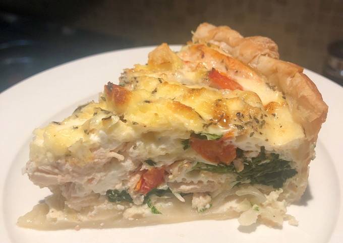 White Egg Quiche with Puff Pastry