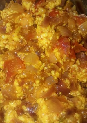 A picture of Paneer burji.