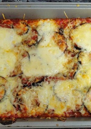 Una foto de Berenjenas gratinadas al horno