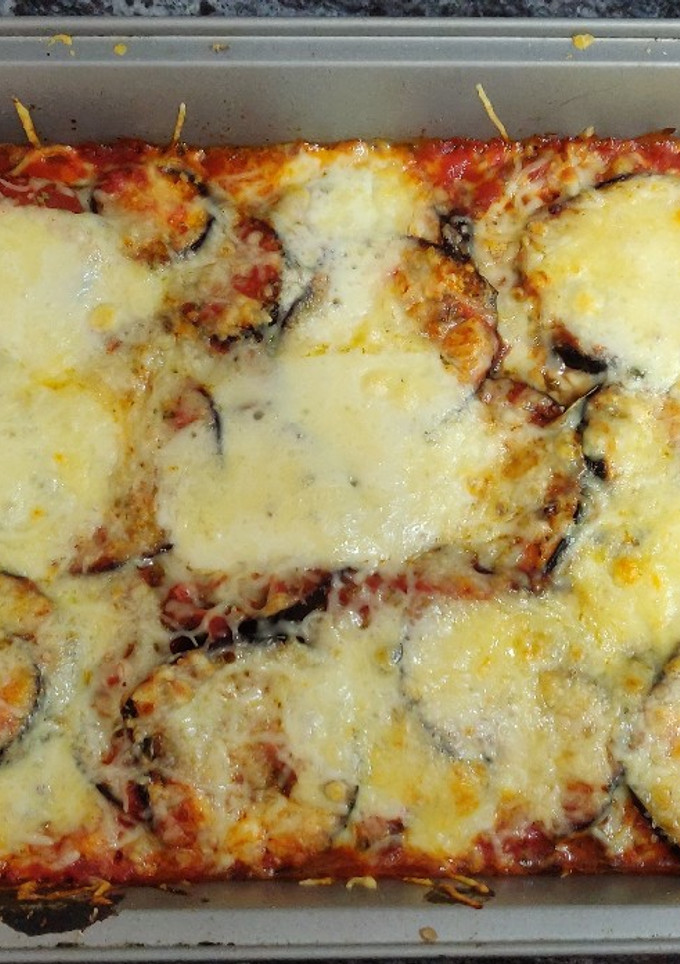 Una foto de Berenjenas gratinadas al horno