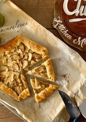 صورة لوصفة من انواع تارت سريع تارت التفاح apple galette