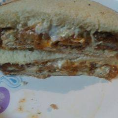 A picture of Buffalo Fish Stick Sandwich.