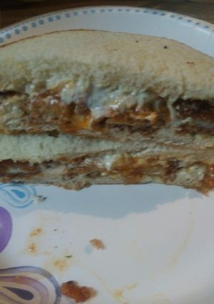 A picture of Buffalo Fish Stick Sandwich.