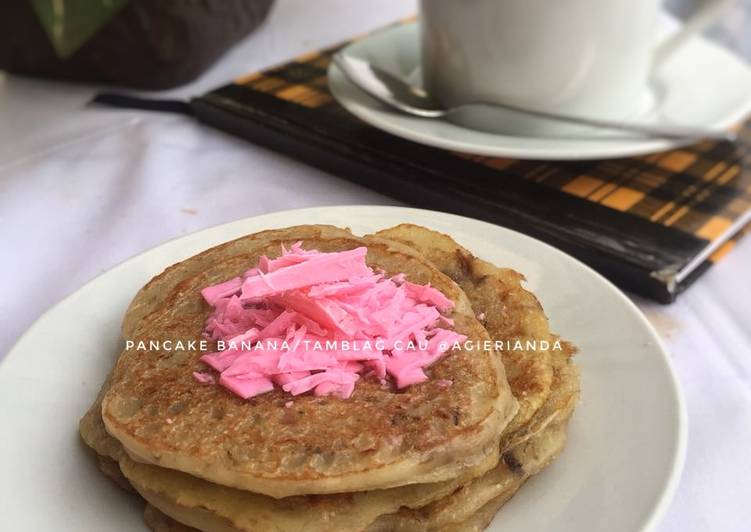 Bahan 4. Pancake Banana/Tamblag Cau #kamismanis | Cara Buat 4. Pancake Banana/Tamblag Cau #kamismanis Yang Paling Enak