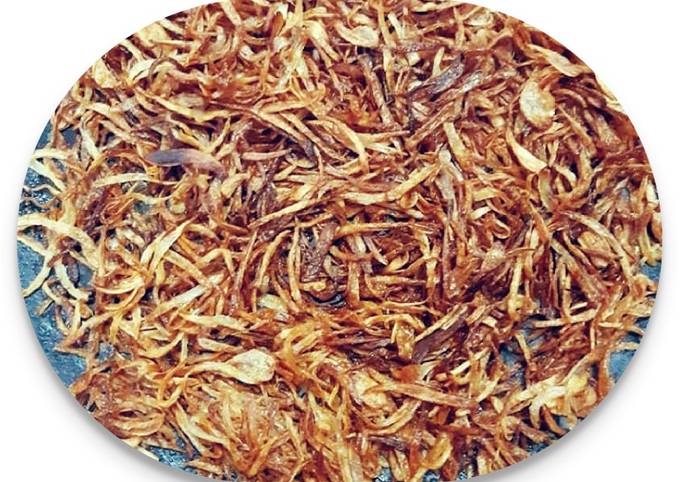 How to make crispy fried onions and store them – Pakistani Recipes