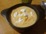 Sopa de zapallo anco o calabacín