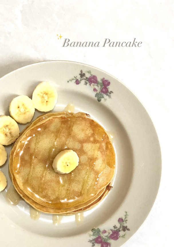 Foto resep Banana Pancake No Milk (Panekuk Pisang Tanpa Susu)✨