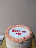 Pastel "best of me" marmoleado