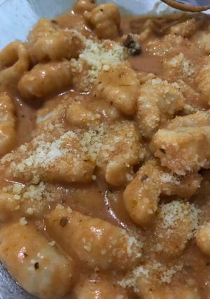Una foto de Ñoquis de papa caseros
