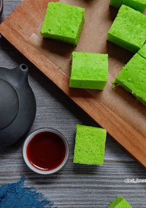 Foto resep Bolu Potong Pandan Kukus
