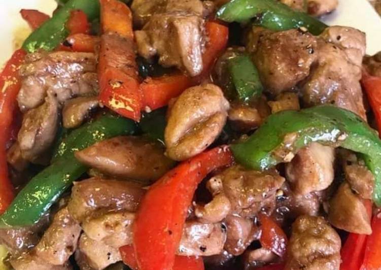 RECOMMENDED!  How to Make Black pepper chicken