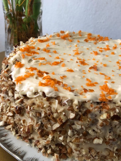 Una foto de Carrot cake o torta de zanahoria 🥕