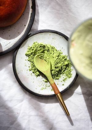 Hình của món Bánh Tiramisu Matcha phiên bản pha ke nhưng healthy :)).