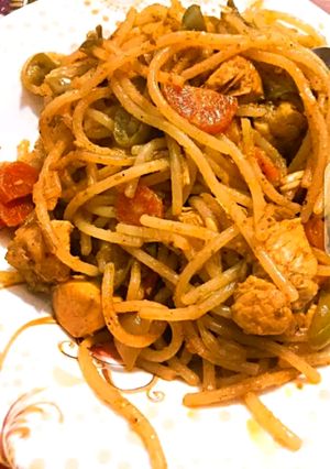 A picture of Vegetable Chow mein.