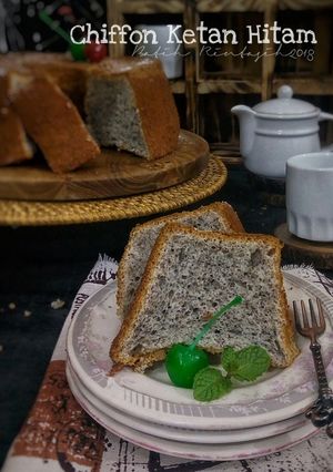 Foto resep Chiffon  ketan hitam