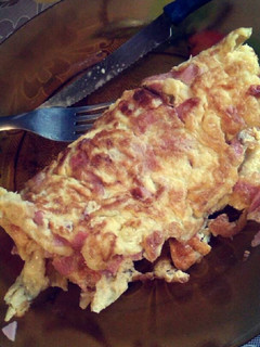 Una foto de Omelet de jamon y queso