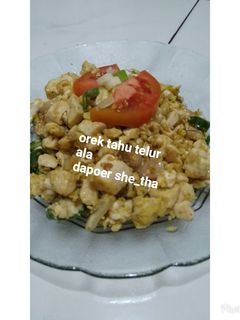 Foto resep Orek tahu telur