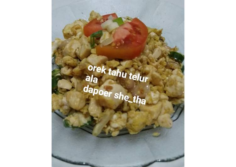Orek tahu telur