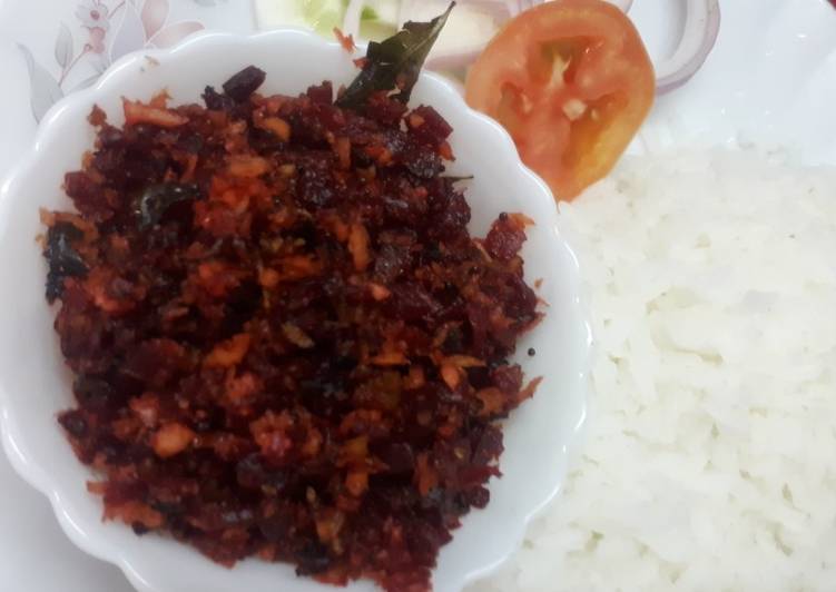 Recipe of Speedy Beetroot thoran