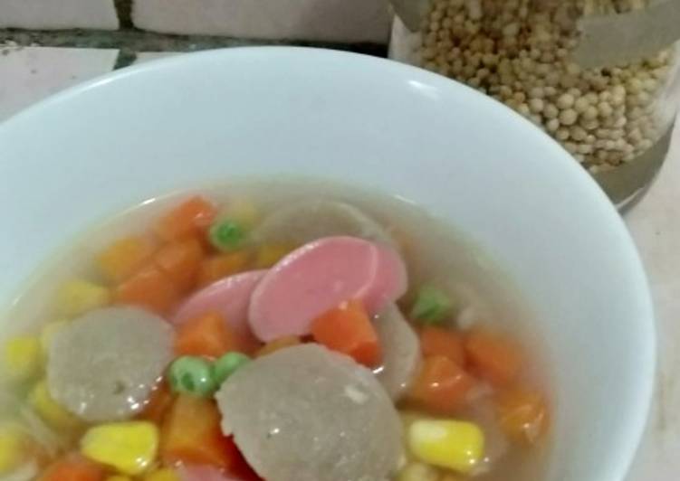Resep masakan Sop bakso ala Mamake | Langkah Membuat Sop bakso ala Mamake Yang Bikin Ngiler