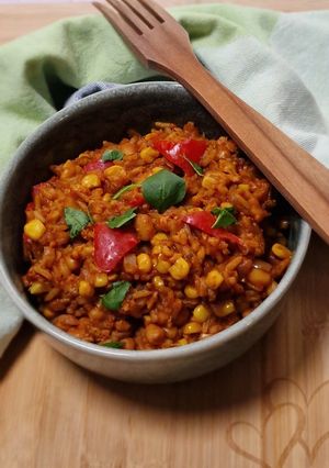 Mexikói rizses "hús" (vegán) recept fotója