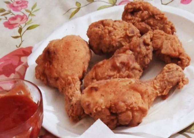 Steps to Make Homemade Crispy fry chicken