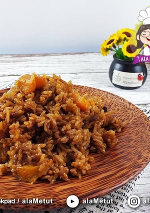 Foto resep Vegan Pumpkin Rice alaMetut 👩‍🍳
