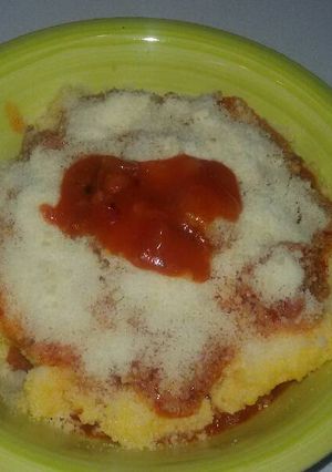Una foto de Polenta con bolognesa de chorizo