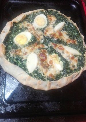 Una foto de Tarta de espinaca! Súper fácil