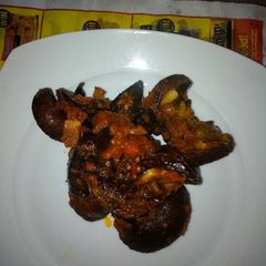 A picture of Sauced Fried snail.